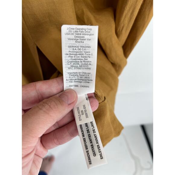 Madewell Linen Blend‎ Dolman-Sleeve Midi Dress Sz 0 Classic Minimalist Neutral - Picture 3 of 6